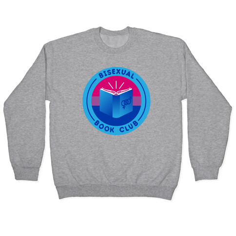 Bisexual Book Club Patch White Print Pullover