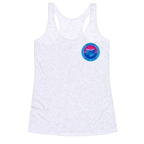 Bisexual Book Club Patch Version 2 Racerback Tank Top