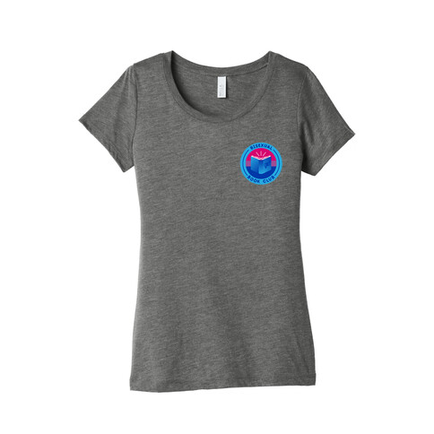 Bisexual Book Club Patch Version 2 White Print Womens T-Shirt