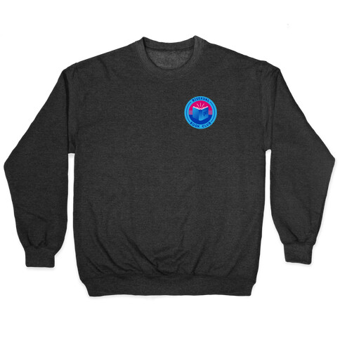 Bisexual Book Club Patch Version 2 White Print Pullover