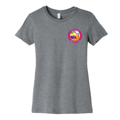 Gaycation Beach Club Patch Version 2 Womens T-Shirt