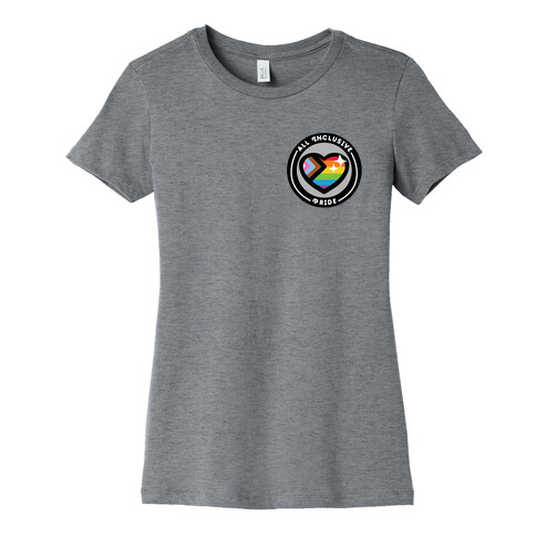 All Inclusive Pride Patch Womens T-Shirt