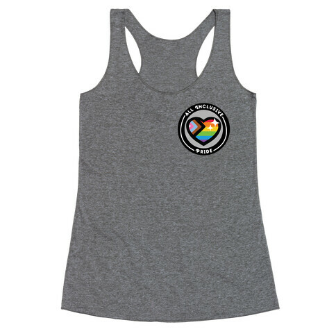 All Inclusive Pride Patch Racerback Tank Top