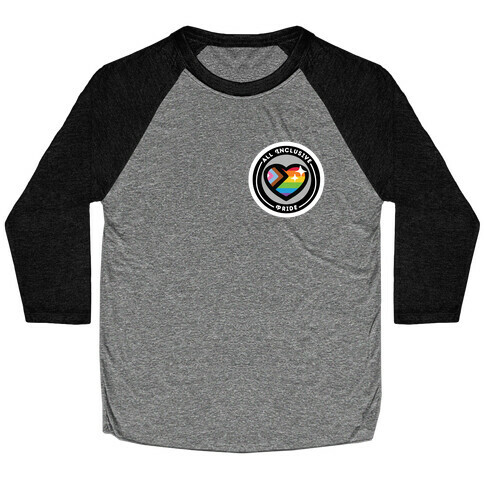 All Inclusive Pride Patch Baseball Tee