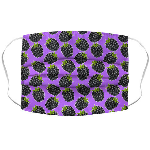 Blackberry Pattern Purple Accordion Face Mask