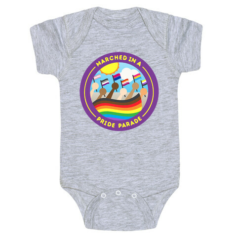 Marched In A Pride Parade Patch Baby One-Piece
