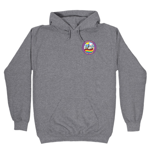Marched In A Pride Parade Patch Version 2 Hooded Sweatshirt