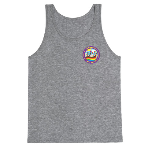 Marched In A Pride Parade Patch Version 2 White Print Tank Top