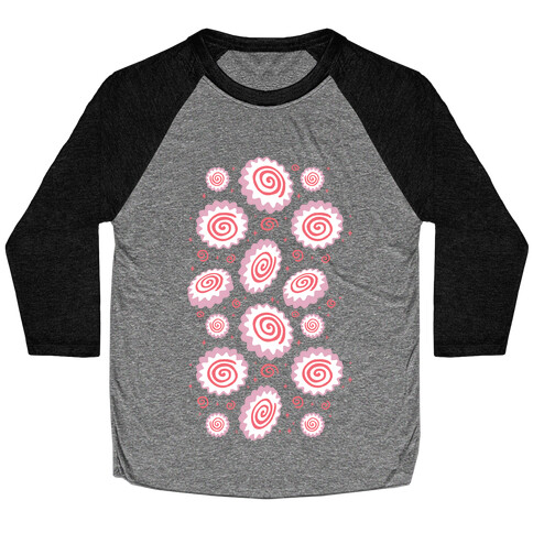 Narutomaki Pattern Baseball Tee