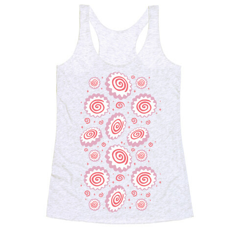 Narutomaki Pattern Racerback Tank Top