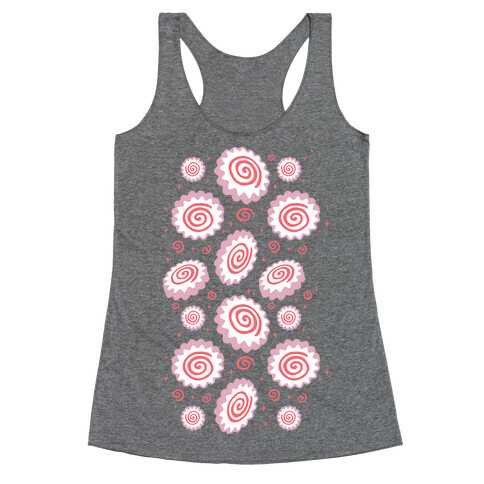 Narutomaki Pattern Racerback Tank Top