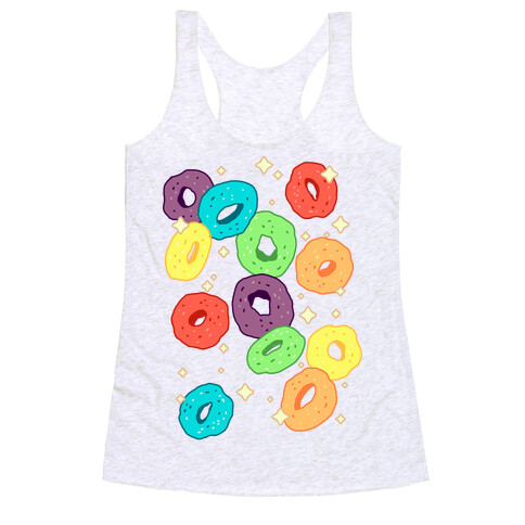 Spacey Fruity Cereal Racerback Tank Top