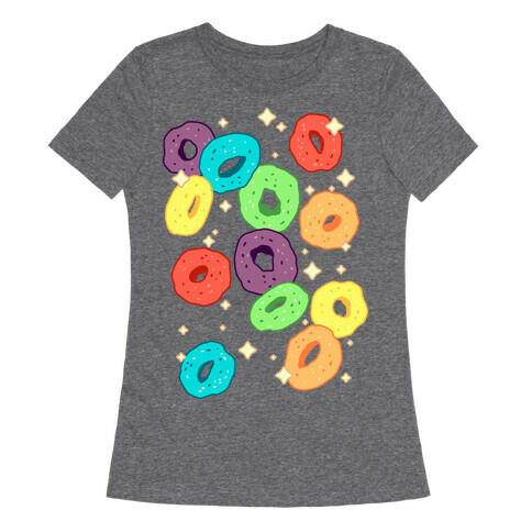 Spacey Fruity Cereal Womens T-Shirt