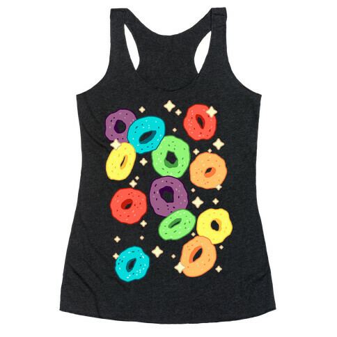 Spacey Fruity Cereal Racerback Tank Top