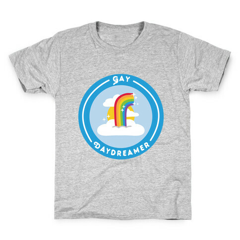 Gay Daydreamer Patch Kids T-Shirt