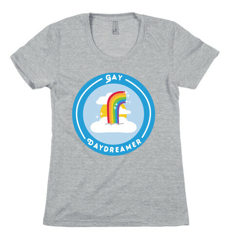 Gay Daydreamer Patch Womens T-Shirt