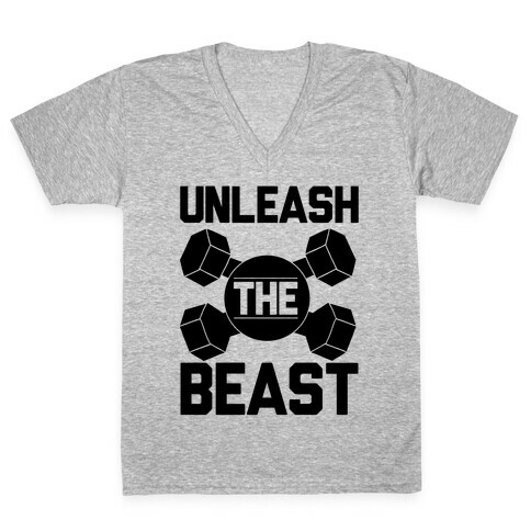 Unleash The Beast V-Neck Tee Shirt
