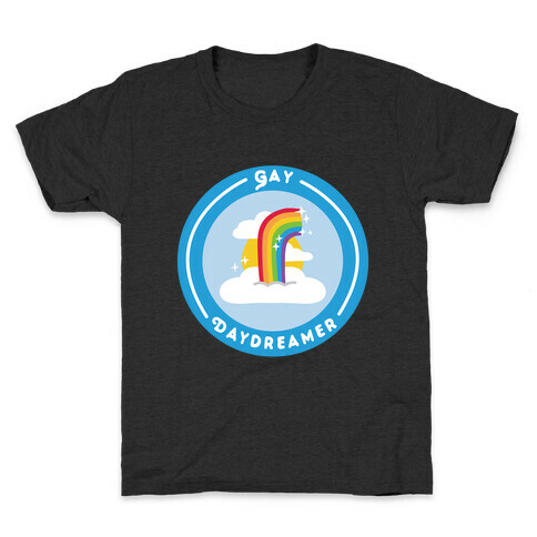 Gay Daydreamer Patch Kids T-Shirt