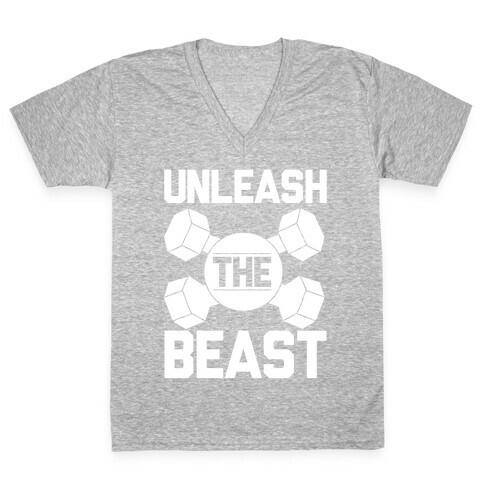 Unleash The Beast V-Neck Tee Shirt