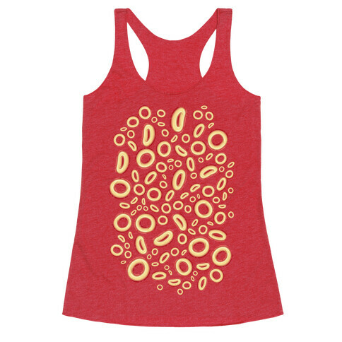 Spaghettios Pattern Racerback Tank Top