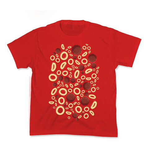 Spaghettios With Meatballs Pattern Kids T-Shirt