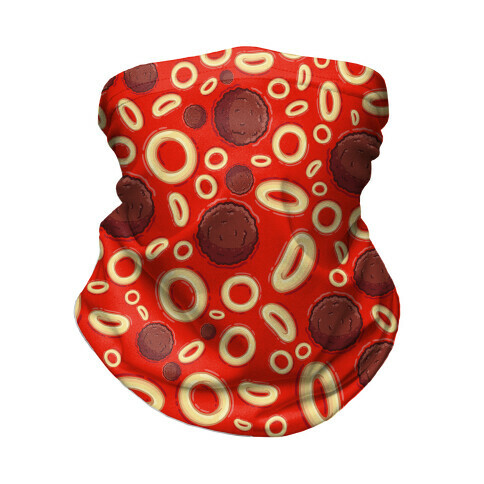 Spaghettios With Meatballs Pattern Neck Gaiter