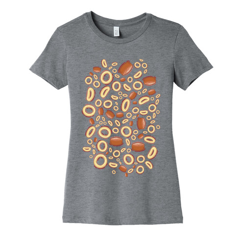 Spaghettios With Franks Pattern Womens T-Shirt