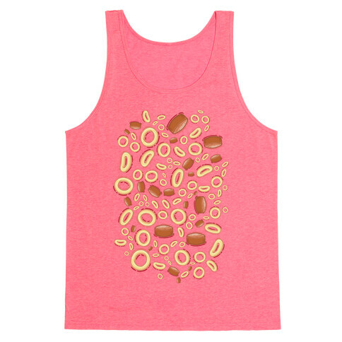 Spaghettios With Franks Pattern Tank Top