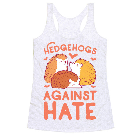Hedgehogs Against Hate Racerback Tank Top