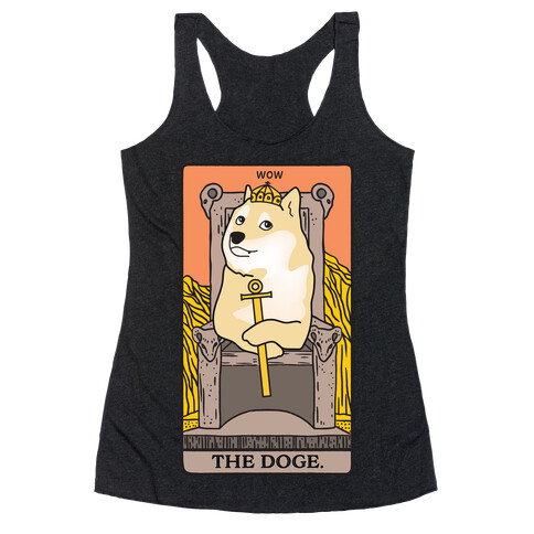 The Doge Tarot Parody Racerback Tank Top