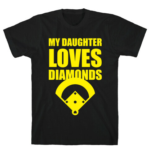 My Daughter Loves Diamonds (Softball) T-Shirt