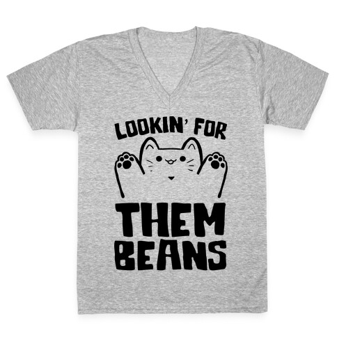 Lookin' For Them Beans V-Neck Tee Shirt