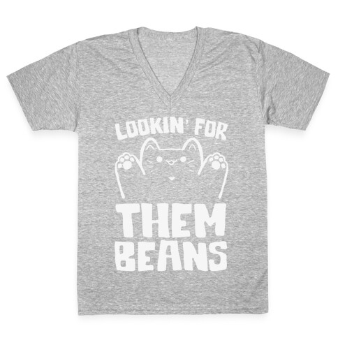 Lookin' For Them Beans V-Neck Tee Shirt