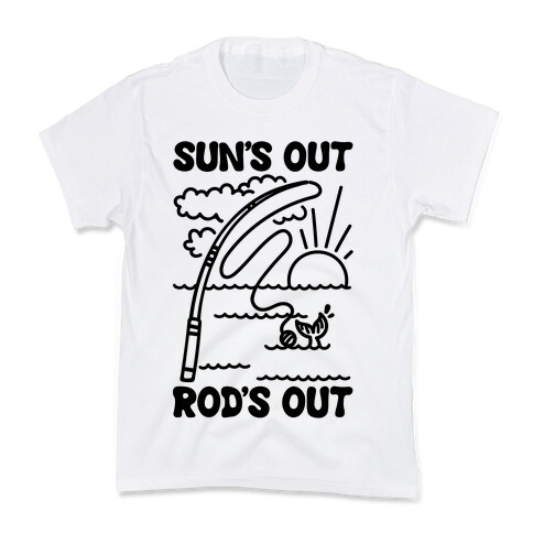 Sun's Out Rods Out Kids T-Shirt