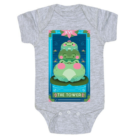 The Tower of Frogs Baby One-Piece