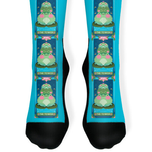 The Tower of Frogs Sock