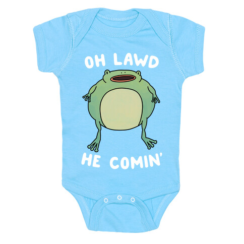 Oh Lawd He Comin' Frog Baby One-Piece