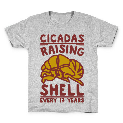 Cicadas Raising Shell  Kids T-Shirt