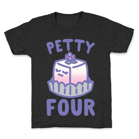 Petty Four White Print Kids T-Shirt