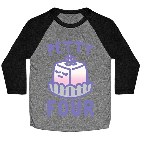 Petty Four White Print Baseball Tee