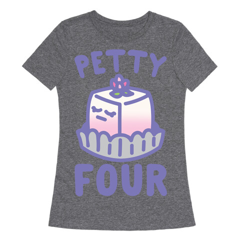 Petty Four White Print Womens T-Shirt