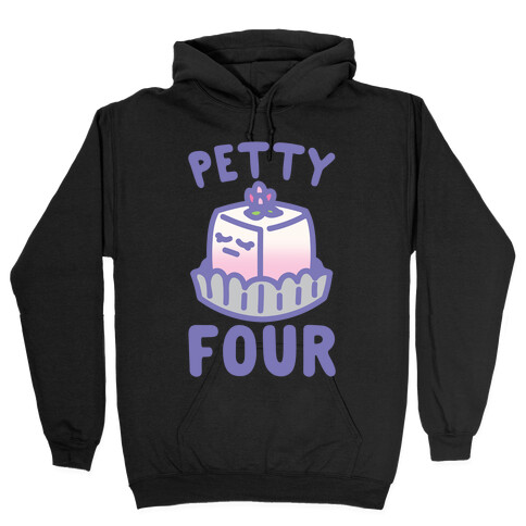 Petty Four White Print Hooded Sweatshirt