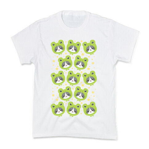 Frog Hat Cat Kids T-Shirt