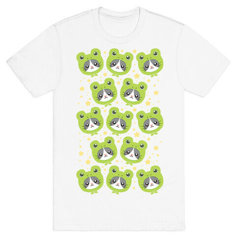 Frog Hat Cat T-Shirt