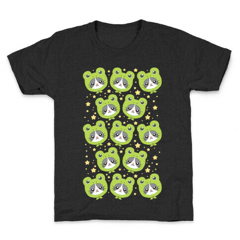 Frog Hat Cat Kids T-Shirt