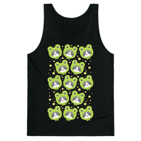 Frog Hat Cat Tank Top