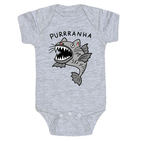 Purrranha Cat Piranha Baby One-Piece