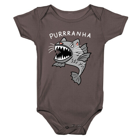 Purrranha Cat Piranha Baby One-Piece