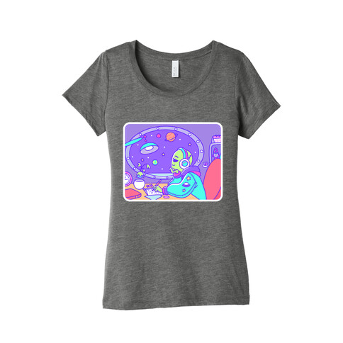 Chillhop Alien Womens T-Shirt