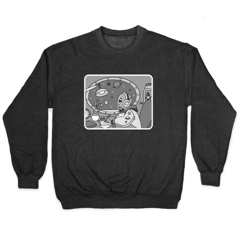 Chillhop Alien B&W Pullover